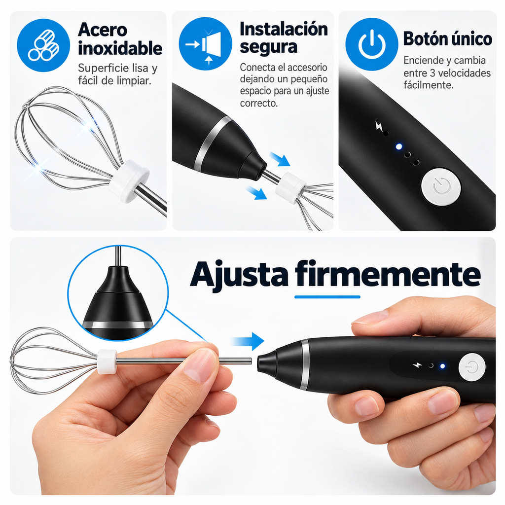Instalación y mantenimiento de accesorios del espumador blanco